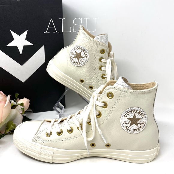 Converse Chuck Taylor AS Hight Top Egret Leather W - Picture 2 of 8